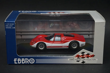 1:43 EBBRO 43553 Nissan R380II Speed Trial 1967 Red/White model car