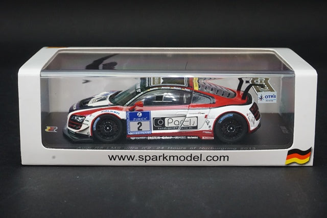 1:43 SPARK SG101 Audi R8 LMS ultra Nurburgring 24h 2013 #2 model car