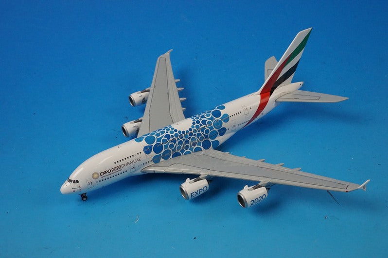 1:400 A380-800 Emirates Blue Expo 2020 A6-EOC GJUAE1833 Gemini