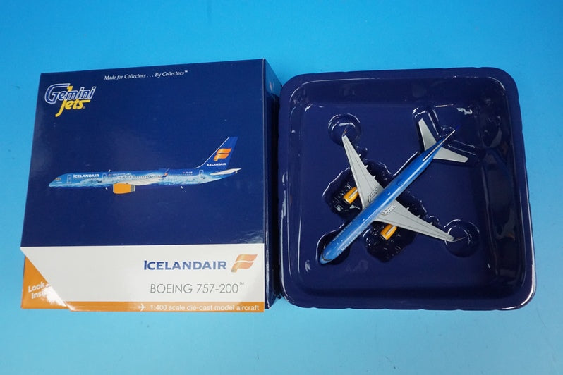 1:400 B757-200 Icelandair 80th Anniversary TF-FIR GJICE1672 Gemini airplane model