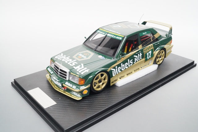 18C07-01 onemodel 1:18 Mercedes Benz 190E EVO 2 DIEBELS ALT 1992 with clear cover