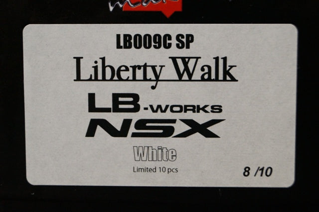 LB009CSP MakeUp EIDOLON 1:43 LBWK Limited LB-WORKS NSX White model cars