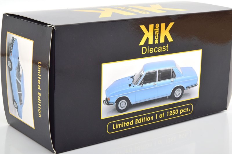 KKDC180401 KK scale 1:18 BMW 3.0S E3 2.Series 1971 Light Blue Metallic