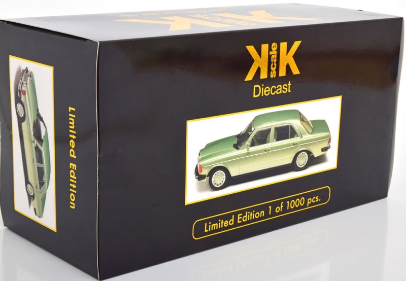 KKDC180353 KK scale 1:18 Mercedes 280E W123 1977 Light Green Metallic