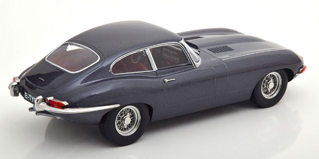 KKDC180432 KK Scale 1:18 Jaguar E-type Coupe Series 1 LHD 1961 Gray Metallic/Dark Red Interior