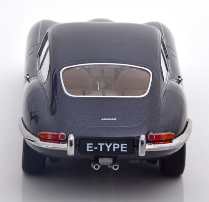 KKDC180434 KK Scale 1:18 Jaguar E-type Coupe Series 1 RHD 1961 Gray Metallic/Creme Interior