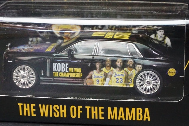 TM Time Micro 1:64 Rolls Royce Phantom 8 For KOBE 2020 NBA LAKE Kobe Bean Bryant Black