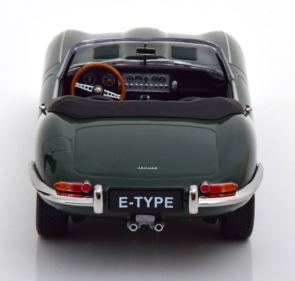 KKDC180481 KK Scale 1:18 Jaguar E-Type Convertible open Series 1 LHD 1961 British Racing Green/Black interieur