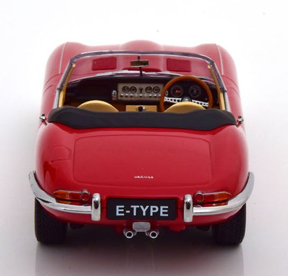 KKDC180482 KK Scale 1:18 Jaguar E-Type Convertible open Series 1 RHD 1961 Red/Creme interieur