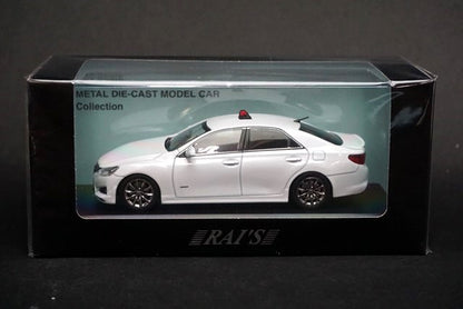 1:43 RAI'S H7431603 Toyota Mark X (GRX133) 350S +M Supercharger 2016 Metropolitan Police Department Expressway Traffic Police Corps Vehicle