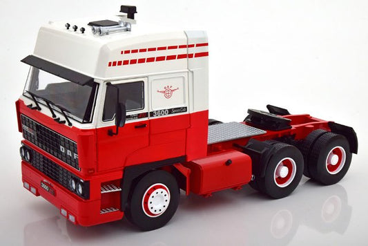 RK180093 ROAD KINGS 1:18 DAF 3600 Space Cab 1986 Red/White