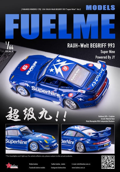 FM64002-RWB993-17B Fuelme Models 1:64 Porsche RWB 993 Super Nine Ver.2