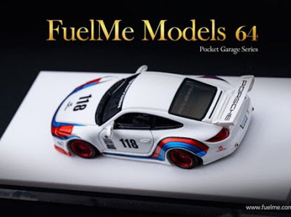 FM64006PG-A Fuelme Models 1:64 Porsche OLD NEW 997 Martini #118 model car