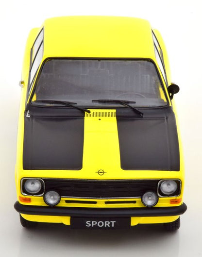 KKDC180641 KK scale 1:18 Opel Kadett B Sport 1973 Yellow/Black