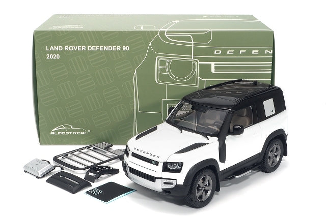 AL810707 Almost Real 1:18 Land Rover Defender 90 2020 Fuji White model car