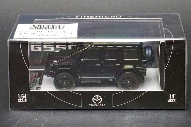 TM Time Micro 1:64 Mercedes Benz Brabus G550 Black with accessories White Base