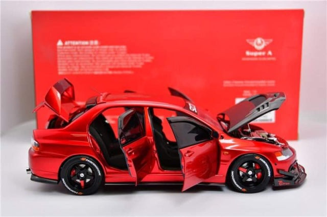 Super A 1:18 Mitsubishi Lancer EVO IX Red Full Opening and Closing model car