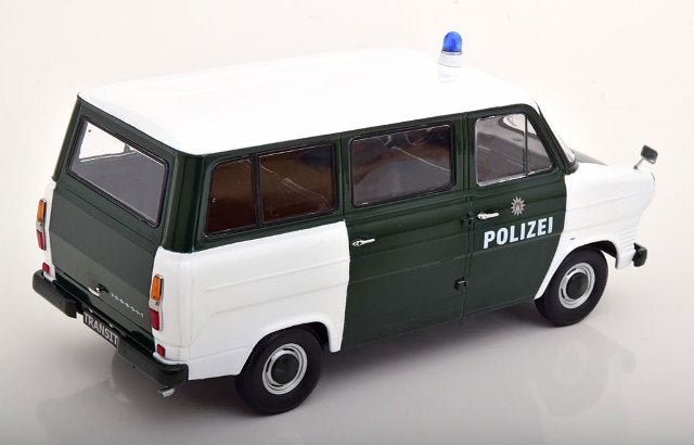 KKDC180466 KK scale 1:18 Ford Transit Bus 1965-1970 Polizei Hamburg Germany Dark Green/White