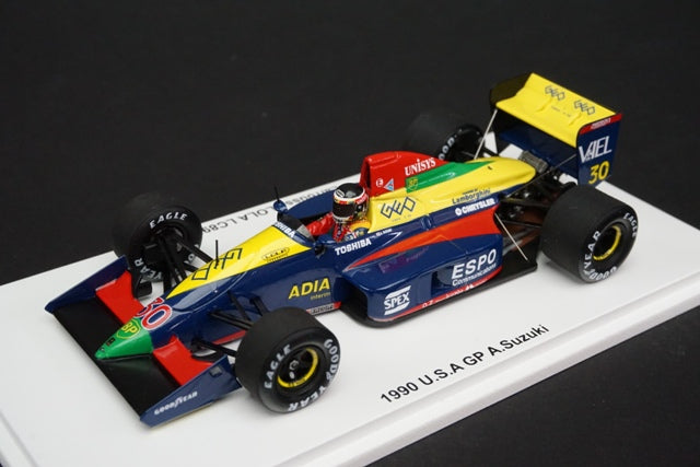 1:43 SPARK FS17 Larrousse LOLA LC89B 1990 F1 USA GP A.Suzuki model car