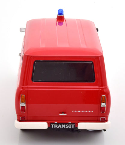 KKDC180467 KK Scale 1:18 Ford Transit Bus 1965-1970 Feuerwehr Germany Red