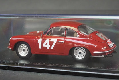 1:43 SPARK S6600 Porsche 356B 2000 Carrera2 GS-GT Monte Carlo Rally 1964 #147