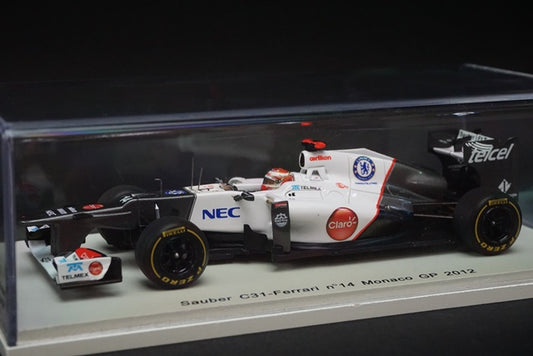 1:43 SPARK S3032 Sauber C31 Ferrari Monaco GP Kamui Kobayashi 2012 #14