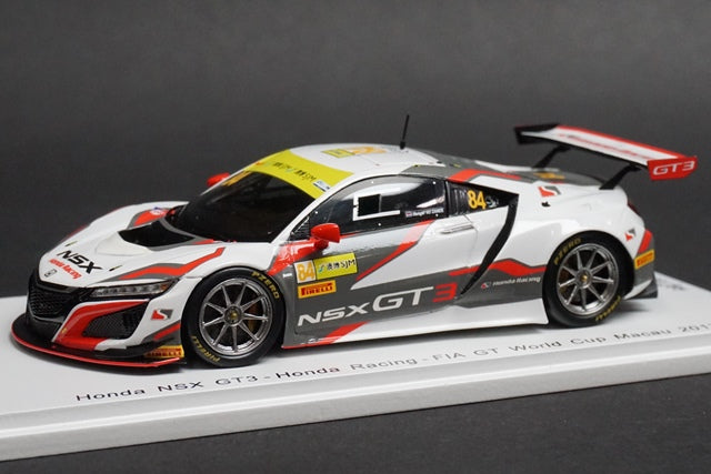 1:43 SPARK Honda NSX GT3 No.84 Honda Racing FIA GT World Cup Macau2017 model car