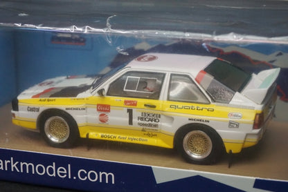 1:43 SPARK 43PP85 Audi Sport Quattro Pikes Peak winner M.Mouton 1985 #1