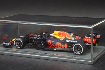 1:43 SPARK S7676 Red Bull Racing Honda RB16B #33 Winner Monaco GP 2021 M.Verstappen model car