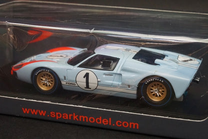 1:43 SPARK S4075 Ford GT40 Mk2 2nd Le Mans 24h 1966 #1