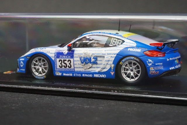 1:43 SPARK SG259 Porsche Cayman GT4 CS Nurburgring 24h 2016 #353 model car