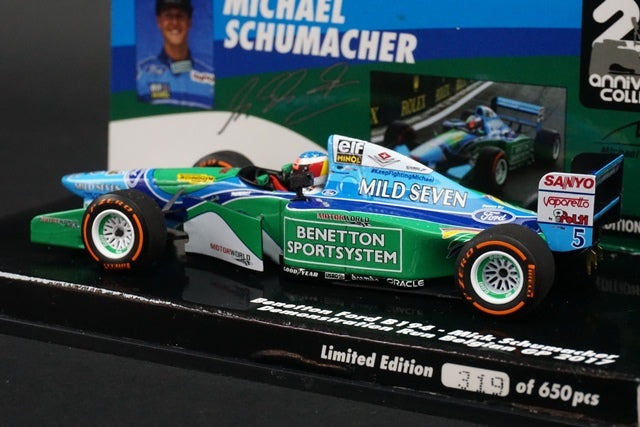 1:43 MINICHAMPS 517941705 Ford Benetton B194 M.Schumacher Belgian GP 2017