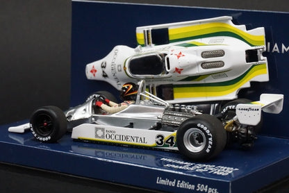 1:43 MINICHAMPS 400800034 Williams Ford FW07 Spanish GP 1980 #34 E.de Villota model car model car