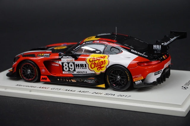 1:43 SPARK SB163 Mercedes AMG GT3 Akka ASP 24h SPA 2017 #89 model car