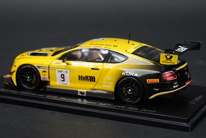 1:43 SPARK  SB155 Bentley Continental GT3 #9 24H SPA 2017 Bentley Team ABT