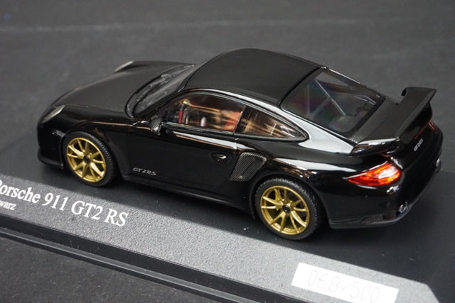 1:43 MINICHAMPS 400069402 Porsche 911 997 II GT2 RS 2010 Black model car