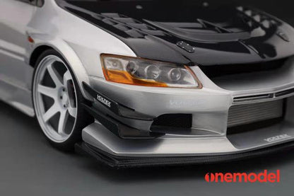 20C03-27 onemodel 1:18 Mitsubishi Voltex EVO IX Carbon Bonnet Version Silver