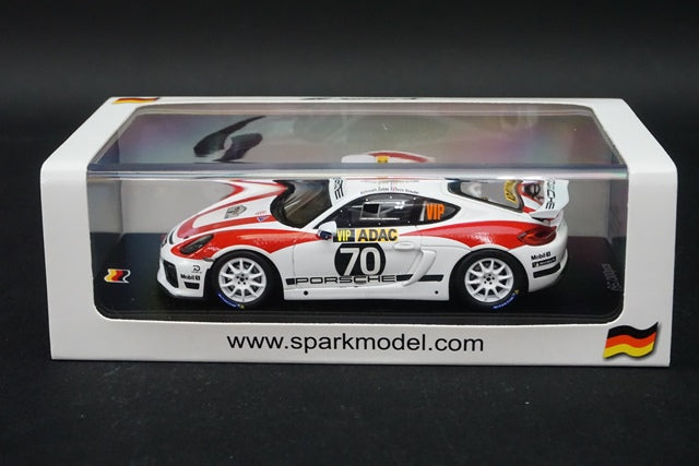 1:43 SPARK SG274 Porsche Cayman GT4 Clubsport R-GT Rllye d'Allemagne 2018 #70