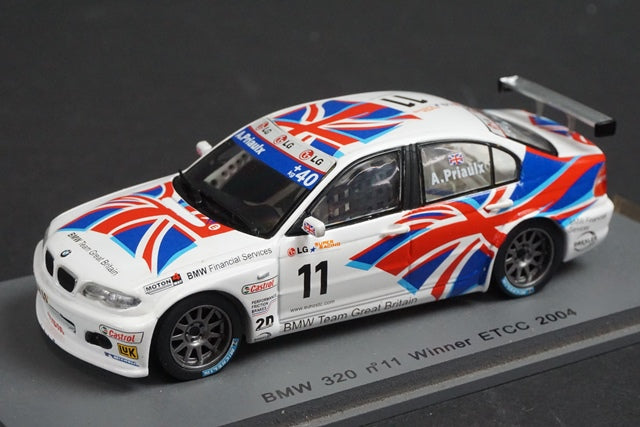 1:43 SPARK S0422 BMW 320 ETCC Champion 2004 #11 A.Priaulx model car