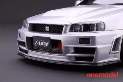 22A01-07 onemodel 1:18 Nissan NISMO R34 GT-R Z-tune Silver