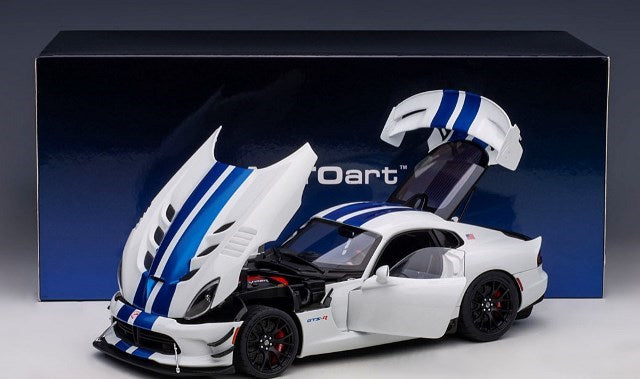 71731 AUTOart 1:18 Dodge Viper GTS-R Commemorative Edition ACR Pearl White / Blue Stripe