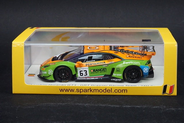 1:43 SPARK SB308 Lamborghini Huracan GT3 GRT Grasser Racing Team SPA 24h 2018 #63