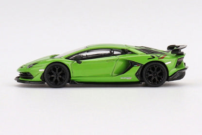 MGT00391-R TSM MINI-GT 1:64 Lamborghini Aventador SVJ Verde Mantis Green RHD