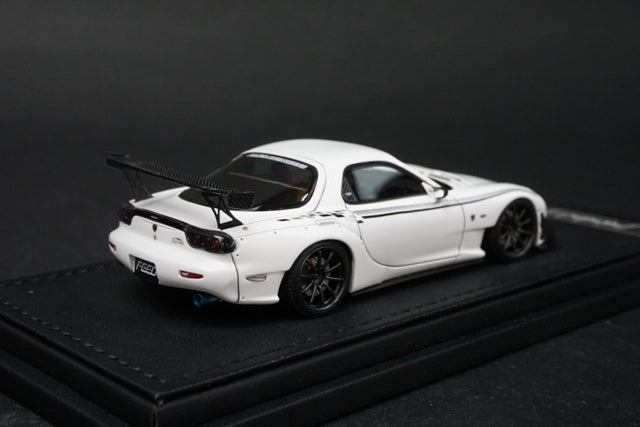 1:43 ignition model IG2185 FEED RX-7 FD3S White model car