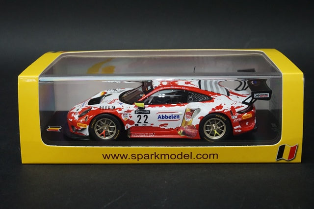 1:43 SPARK SB376 Porsche 911 GT3R Frikadlli Racing Team 8th SPA 24h 2020 #22