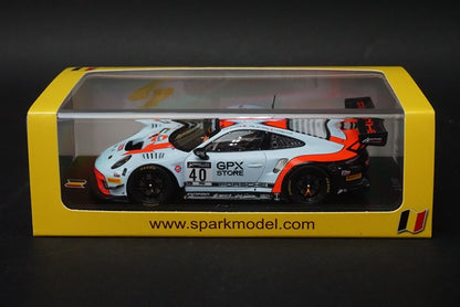 1:43 SPARK SB378 Porsche 911 GT3R GPX Racing SPA 24h 2020 #40 model car