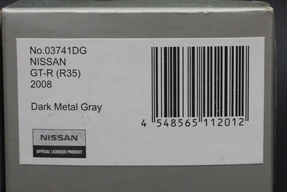 1:43 KYOSHO K03741DG  Nissan GT-R (R35) 2007 Dark Metal Gray