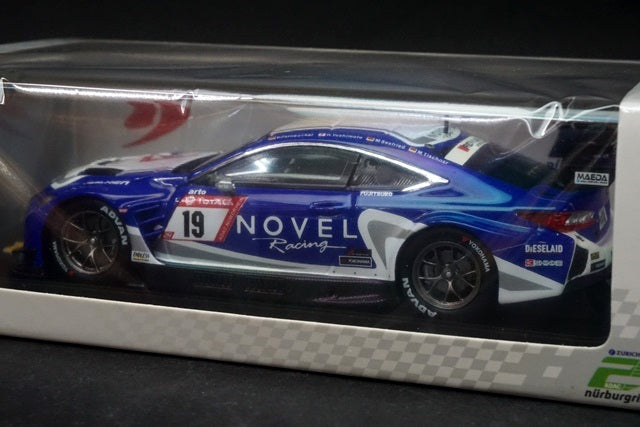 1:43 SPARK SG538 Lexus RC F GT3 RACING PROJECT BANDOH with Novel and Ring Racing Nurburgring 24h 2019 #19