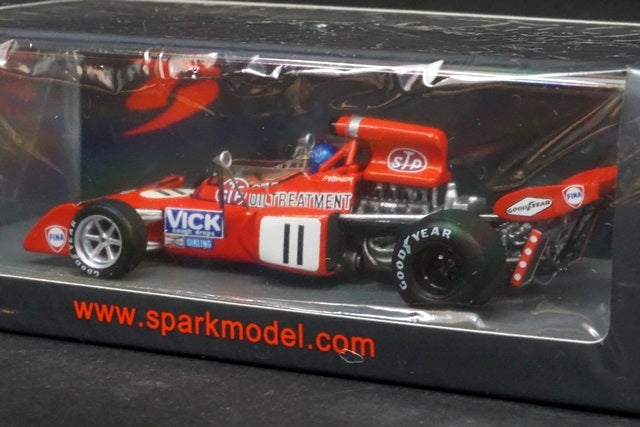 1:43 SPARK S7164 March 721X Belgian GP 1972 #11 R.Peterson