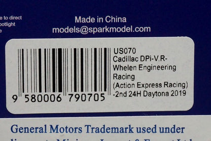 1:43 SPARK US070 Cadillac DPi-V.R #31 Whelen Engineering Racing 2nd Daytona 2019